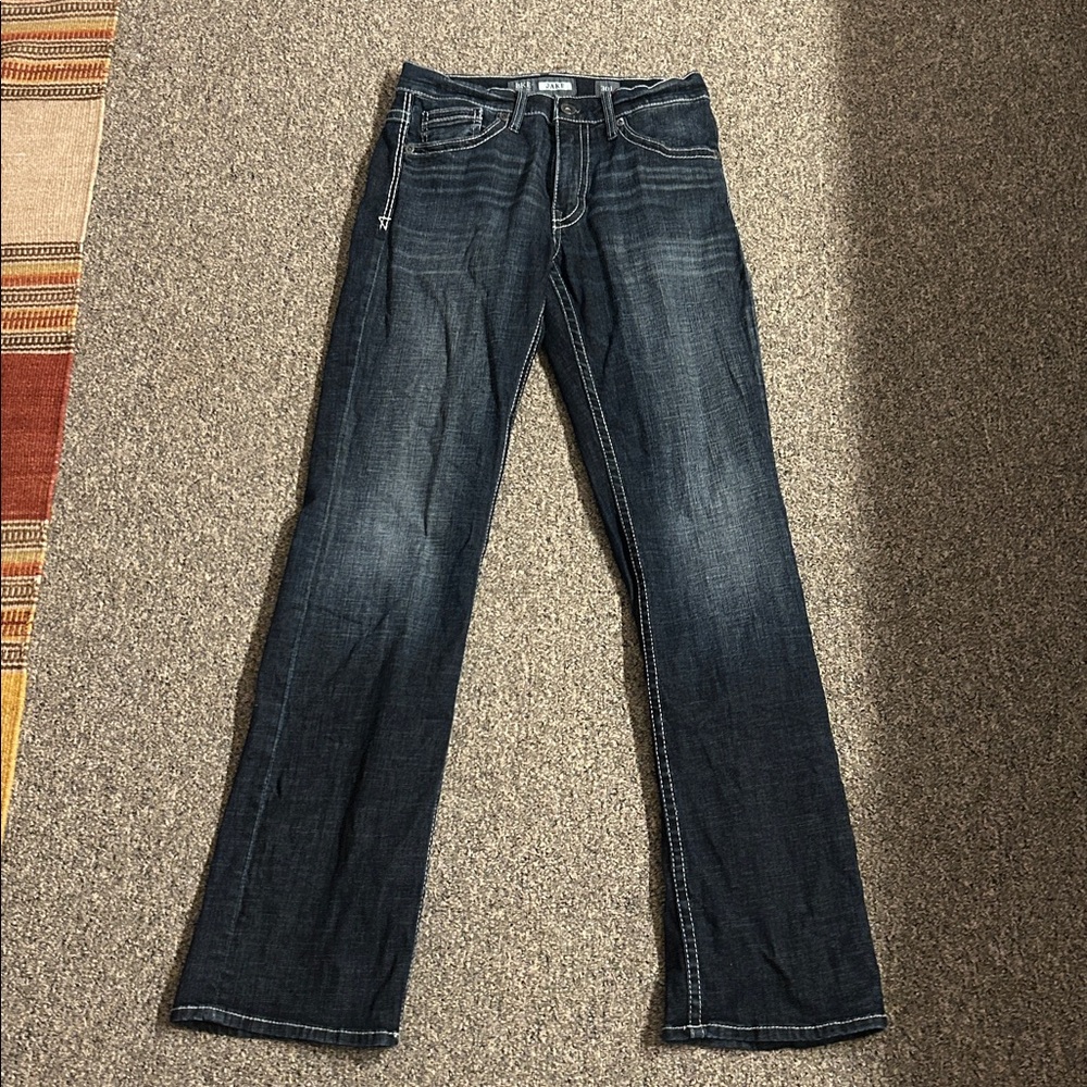 BKE Dark Wash Bootcut Jeans 30L